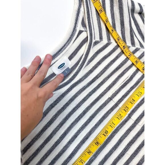 Old‎ Navy Striped Long Sleeve Top Gray White Raglan Cozy Casual Pullover Large - Picture 4 of 4
